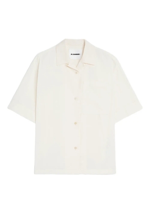 Jil Sander patch pocket cotton poplin shirt - Neutrals