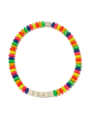 Lauren Rubinski sterling silver Happy beaded necklace