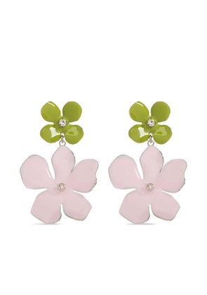 Marni floral drop earrings - Pink