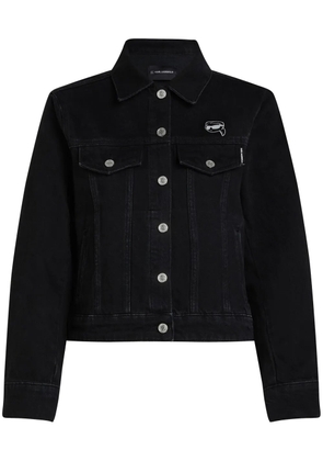 Karl Lagerfeld Ikon denim trucker jacket - Black