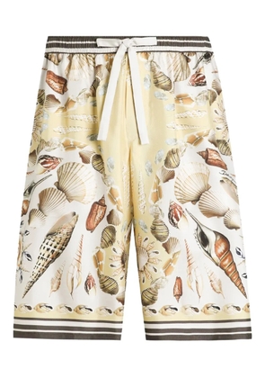 Dolce & Gabbana silk bermuda shorts - Neutrals
