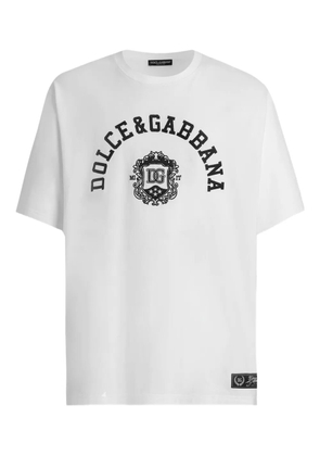 Dolce & Gabbana logo-graphic cotton T-shirt - White