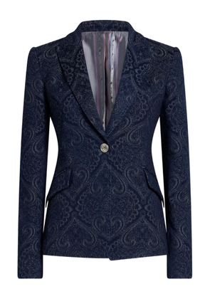 ETRO jacquard paisley blazer - Blue