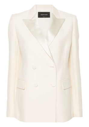 Fabiana Filippi double-breasted crepe blazer - Neutrals