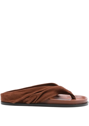 A.EMERY Shaw flip flops - Brown
