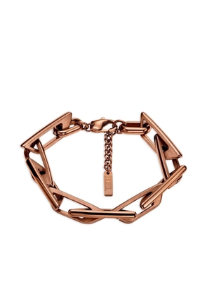 Diesel barbed interlocking chain bracelet - Pink