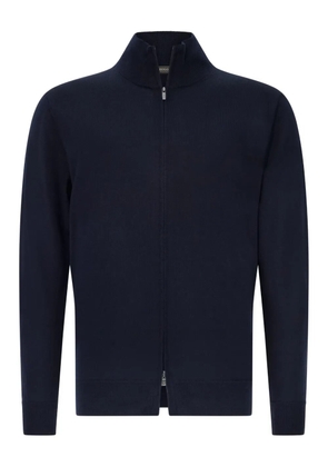 Boggi Milano full-zip wool cardigan - Blue