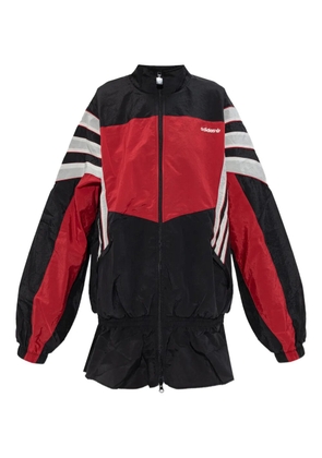 adidas striped zip jacket - Black