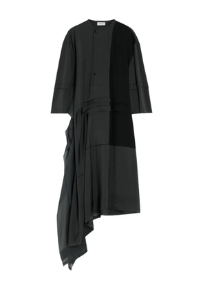 LEMAIRE asymmetrical pleated blouse dress - Black
