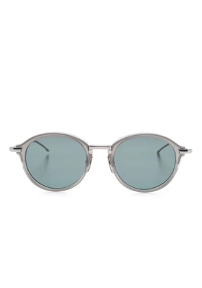 Thom Browne Eyewear RWB stripe sunglasses - Silver