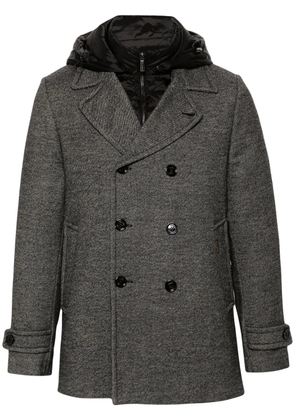Moorer Eligio padded double-breasted coat - Grey