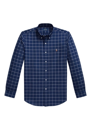 Polo Ralph Lauren logo-embroidered oxford shirt - Blue