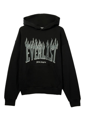 Palm Angels x Everlast logo-print hoodie - Black