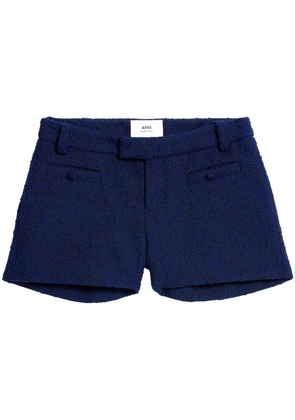 AMI Paris tweed tailored shorts - Blue