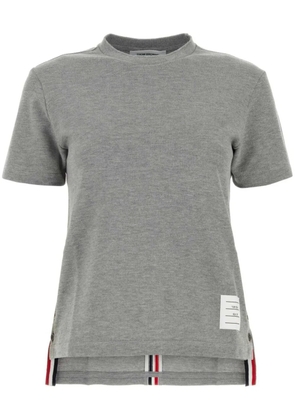 Thom Browne RWB Stripe piqué Tee - Grey