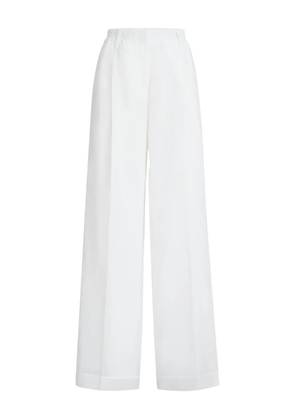 Brunello Cucinelli organza Monili-detail trousers - White