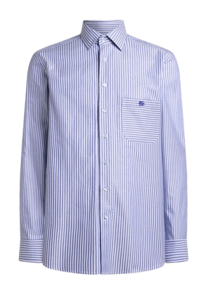 ETRO striped cotton shirt - Blue