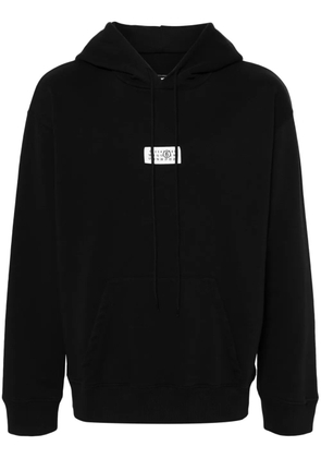 MM6 Maison Margiela numbers-motif jersey hoodie - Black