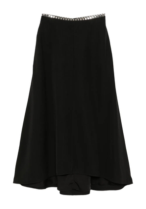 Jil Sander buttoned-waist skirt - Black