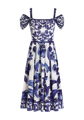 Dolce & Gabbana paisley-print maxi dress - White