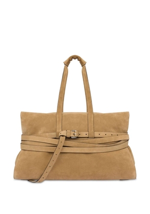 Moschino Tie Me leather shoulder bag - Neutrals
