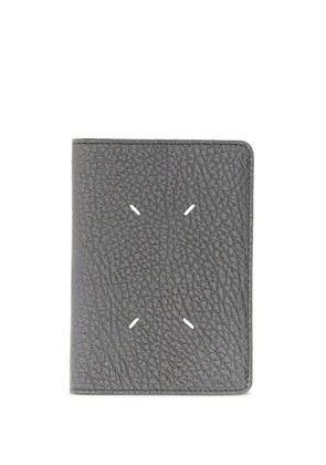 Maison Margiela embossed-leather cardholder - Black