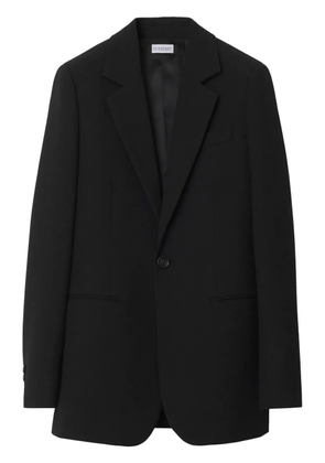 Burberry checked wool blazer - Black