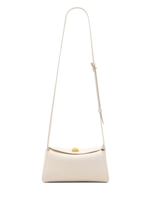 AMI Paris mini carrousel leather ccross body bag - Neutrals
