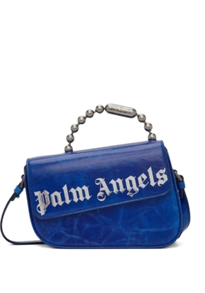 Palm Angels logo asymmetric shoulder bag - Blue
