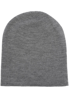 Brunello Cucinelli soft fine-knit beanie - Grey