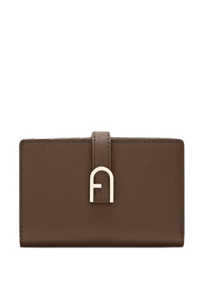 Furla buckle-fastening leather wallet - Brown