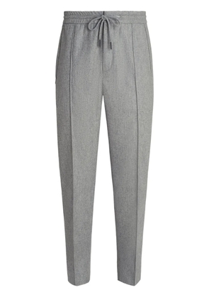 Zegna drawstring tapered trousers - Grey