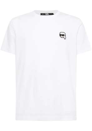 Karl Lagerfeld Ikon-appliqué T-shirt - White