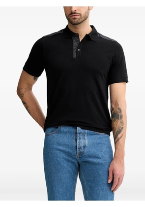 Karl Lagerfeld logo polo shirt - Black