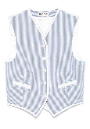 BODE Club Stripe waistcoat - White