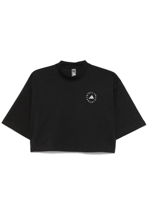 adidas by Stella McCartney cropped T-shirt - Black
