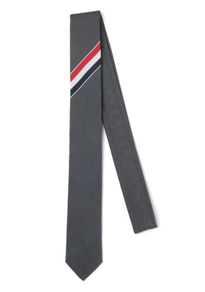 Thom Browne RWB stripe necktie - Grey