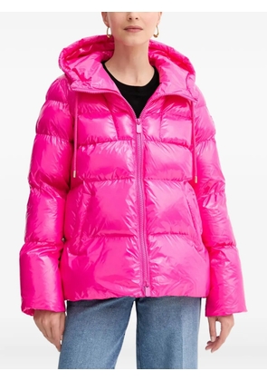 PINKO hooded logo-appliqué jacket