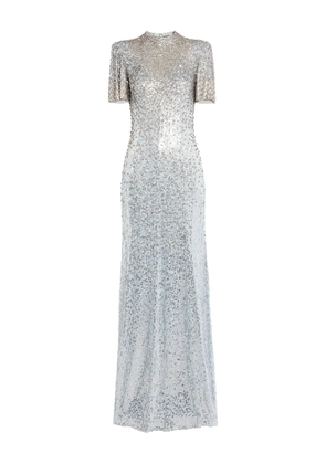 Jenny Packham Jourdain maxi dress - Silver