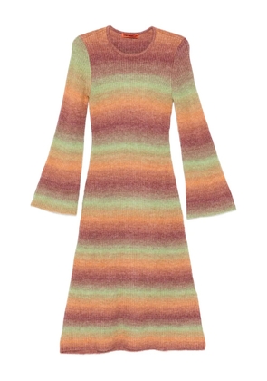 Simon Miller Axon striped midi dress - Orange