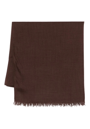 Brunello Cucinelli fringed scarf - Brown