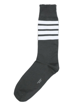 Thom Browne 4-Bar mid-calf socks - Grey