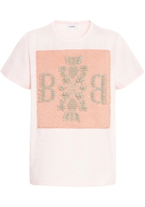 Barrie logo-patch T-shirt - Pink
