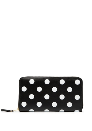 Comme Des Garçons Wallet polka-dot print wallet - Black