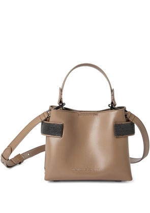 Brunello Cucinelli small Essence tote bag - Brown