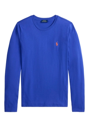 Polo Ralph Lauren long-sleeve logo-embroidered t-shirt - Blue
