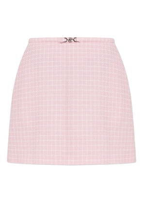 Versace check-pattern mini skirt - Pink