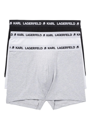 Karl Lagerfeld logo-waistband boxers (pack of three) - Grey