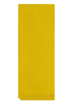 Oscar de la Renta O Flower cashmere scarf - Yellow