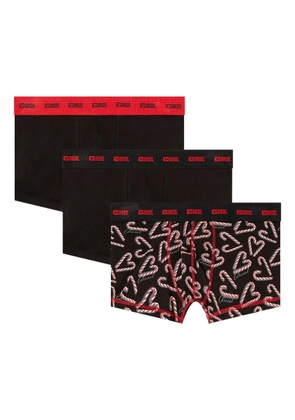 Diesel Damien-Gft-Utlt heart-print boxer (pack of three) - Black